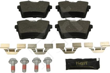 Hart 252 312 - Brake Pad Set, disc brake autospares.lv