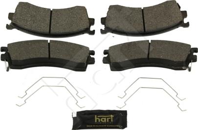 Hart 252 330 - Brake Pad Set, disc brake autospares.lv