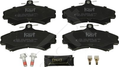 Hart 252 326 - Brake Pad Set, disc brake autospares.lv