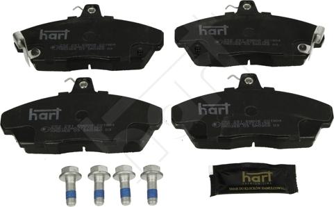 Hart 252 291 - Brake Pad Set, disc brake autospares.lv