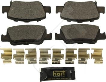 Hart 252 293 - Brake Pad Set, disc brake autospares.lv