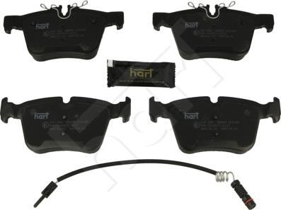 Hart 260 558 - Brake Pad Set, disc brake autospares.lv