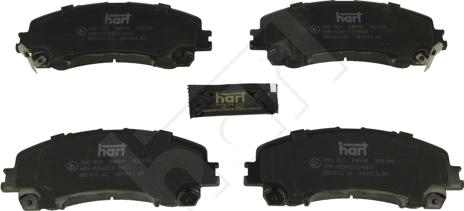 Hart 260 553 - Brake Pad Set, disc brake autospares.lv