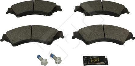 Hart 260 557 - Brake Pad Set, disc brake autospares.lv