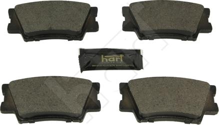 Hart 260 748 - Brake Pad Set, disc brake autospares.lv