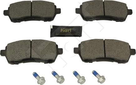 Hart 260 743 - Brake Pad Set, disc brake autospares.lv