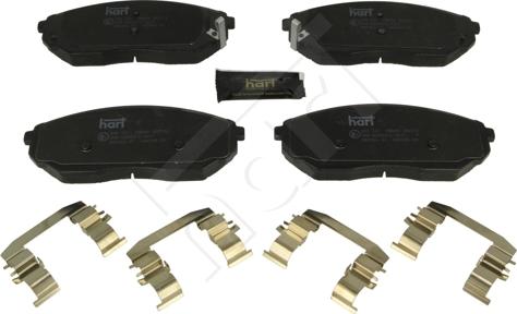 Hart 260 761 - Brake Pad Set, disc brake autospares.lv