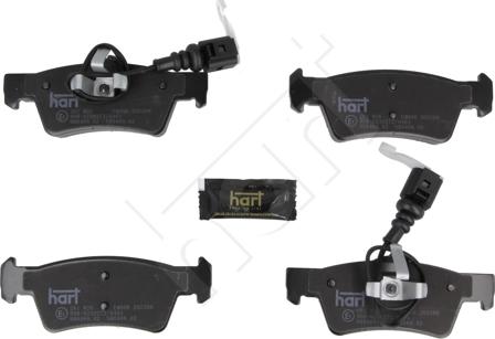 Hart 261 826 - Brake Pad Set, disc brake autospares.lv