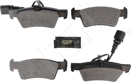 Hart 261 826 - Brake Pad Set, disc brake autospares.lv