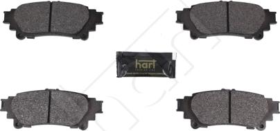 Hart 261 792 - Brake Pad Set, disc brake autospares.lv