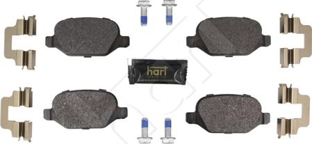 Hart 261 782 - Brake Pad Set, disc brake autospares.lv