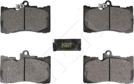 Hart 261 738 - Brake Pad Set, disc brake autospares.lv