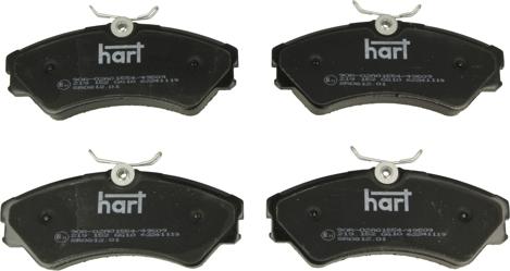 Hart 219 152 - Brake Pad Set, disc brake autospares.lv