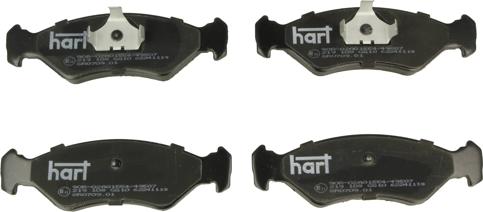 Hart 219 108 - Brake Pad Set, disc brake autospares.lv