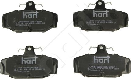 Hart 219 114 - Brake Pad Set, disc brake autospares.lv