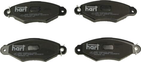 Hart 219 125 - Brake Pad Set, disc brake autospares.lv