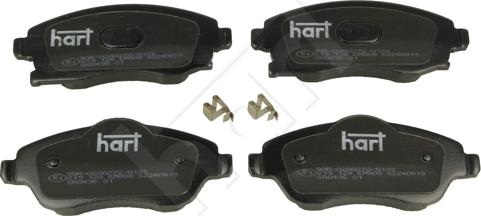 Hart 219 128 - Brake Pad Set, disc brake autospares.lv