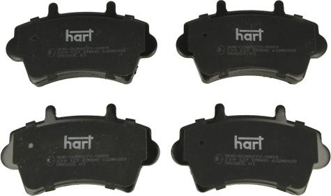 Hart 219 127 - Brake Pad Set, disc brake autospares.lv