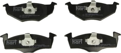 Hart 215 969 - Brake Pad Set, disc brake autospares.lv