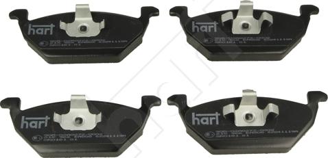 Hart 215 966 - Brake Pad Set, disc brake autospares.lv