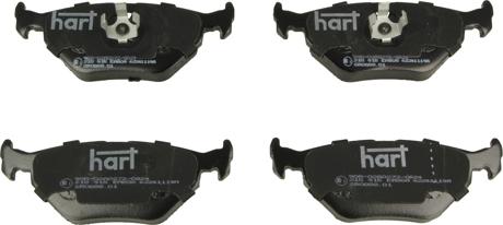 Hart 215 915 - Brake Pad Set, disc brake autospares.lv