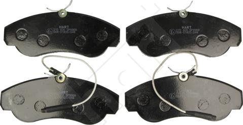 Hart 215 926 - Brake Pad Set, disc brake autospares.lv