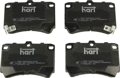 Hart 215 921 - Brake Pad Set, disc brake autospares.lv