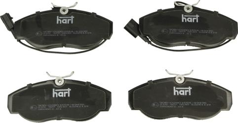 Hart 215 927 - Brake Pad Set, disc brake autospares.lv