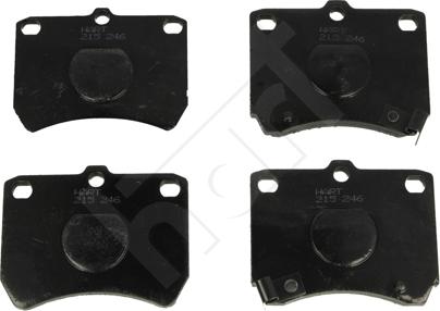 Hart 215 246 - Brake Pad Set, disc brake autospares.lv