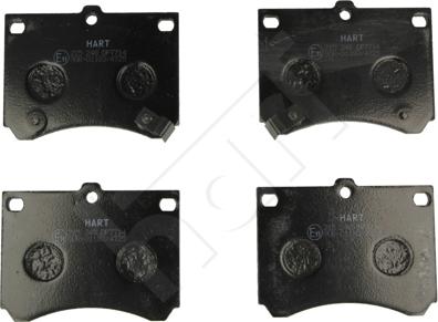 Hart 215 248 - Brake Pad Set, disc brake autospares.lv