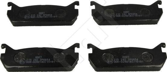 Hart 215 242 - Brake Pad Set, disc brake autospares.lv