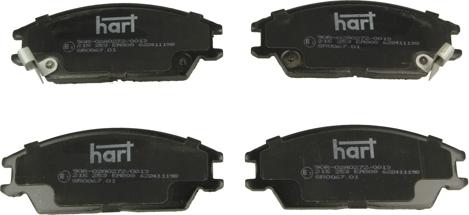 Hart 215 253 - Brake Pad Set, disc brake autospares.lv