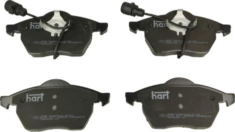 Hart 215 261 - Brake Pad Set, disc brake autospares.lv