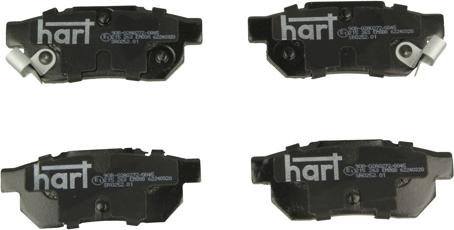 Hart 215 263 - Brake Pad Set, disc brake autospares.lv