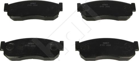 Hart 215 204 - Brake Pad Set, disc brake autospares.lv