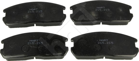 Hart 215 215 - Brake Pad Set, disc brake autospares.lv