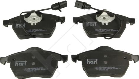 Hart 215 282 - Brake Pad Set, disc brake autospares.lv