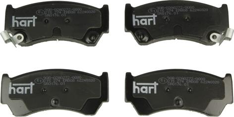 Hart 215 274 - Brake Pad Set, disc brake autospares.lv