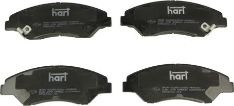 Hart 215 278 - Brake Pad Set, disc brake autospares.lv