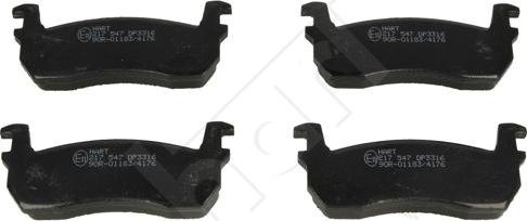 Hart 217 547 - Brake Pad Set, disc brake autospares.lv