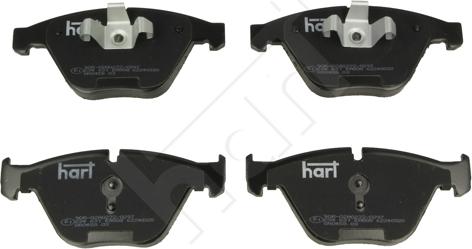 Hart 234 631 - Brake Pad Set, disc brake autospares.lv
