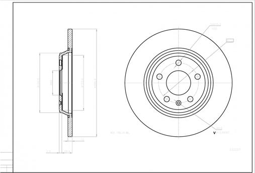 Hart 232 227 - Brake Disc autospares.lv