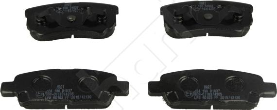 Hart 224 190 - Brake Pad Set, disc brake autospares.lv