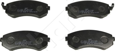 Hart 224 142 - Brake Pad Set, disc brake autospares.lv