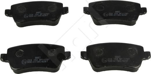 Hart 224 154 - Brake Pad Set, disc brake autospares.lv