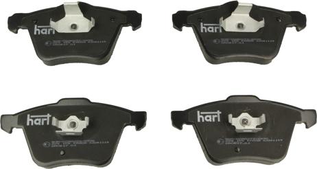 Hart 224 155 - Brake Pad Set, disc brake autospares.lv