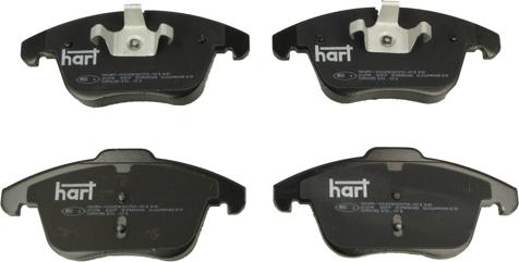 Hart 224 187 - Brake Pad Set, disc brake autospares.lv