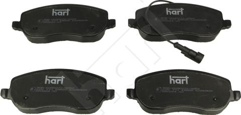 Hart 225 711 - Brake Pad Set, disc brake autospares.lv