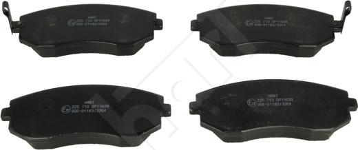 Hart 225 713 - Brake Pad Set, disc brake autospares.lv