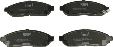 Hart 225 724 - Brake Pad Set, disc brake autospares.lv